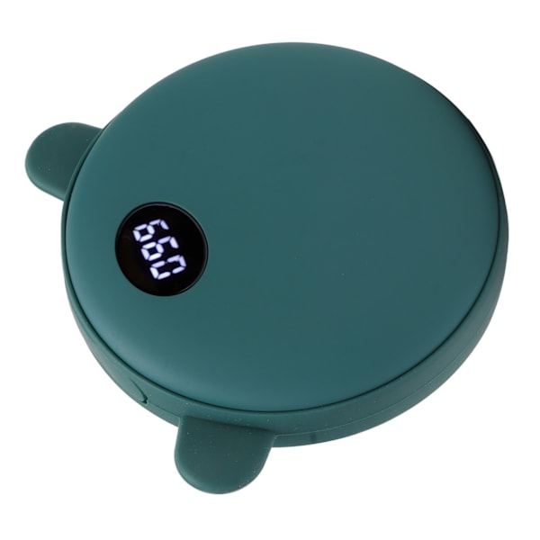 Ladattava kädenlämmitin, söpö karhu, 5200 mAh, 3 lämpötila-asetusta, taskukokoinen sähkökädenlämmitin puhelimeen, tablettiin, talvi, vihreät karhun korvat