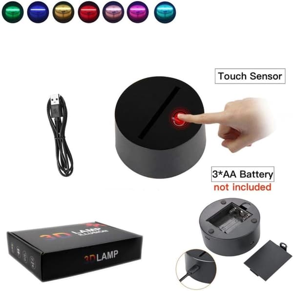 Kawaii Usada Pekora Hololive LED-nattlampa för rum sovrum