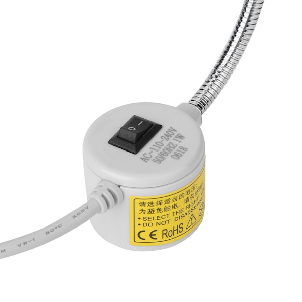 Dual Colors 20 LED-lampe Symaskine med Magnetisk Base Switch