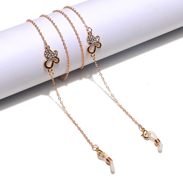 Rhinestone Star Pendant Eyeglass Chains Eyewear Strap Holde