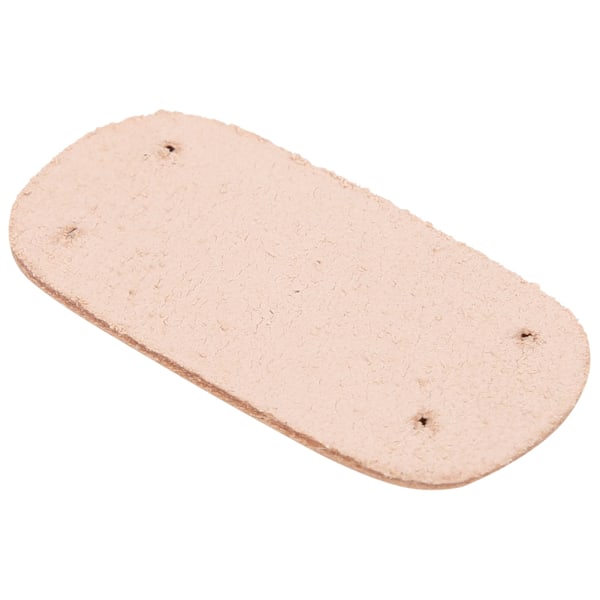 6 kpl Lehmän nahkaetiketti DIY Käsintehty ompeluvaatteet Laukku koristetarvikkeet (Luonnollinen)