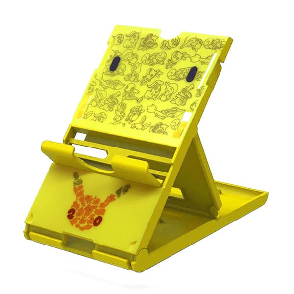 Switch-stativ til Nintendo med spilkassette-opbevaringspladser, justerbar, bærbar, foldbar montering kompatibel med Nintendo Switch/Switch Lite/Switch OLED