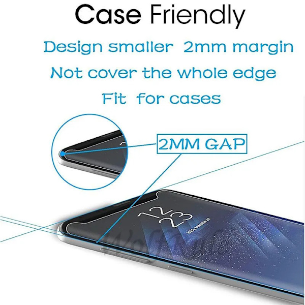 Härdat glas fullständigt skydd böjd 9H HD skärmskydd för OPPO Reno 10 5G