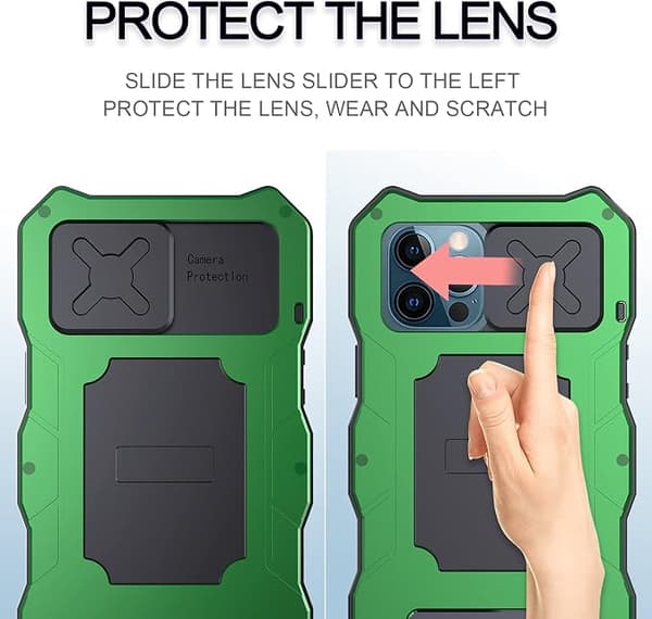 Yhteensopiva iPhone 12 Pro Max vedenpitävän metallikotelon kanssa, Bui