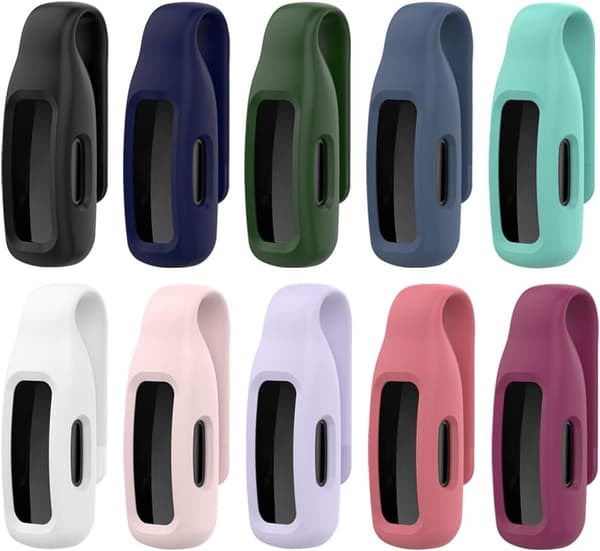 Klipp kompatibel med Fitbit Inspire 2 - Silikonhållare (10-pack)