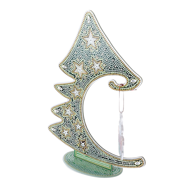 Rhinestone-målning prydnad färg julgran form dekoration DIY-tillbehör konstset