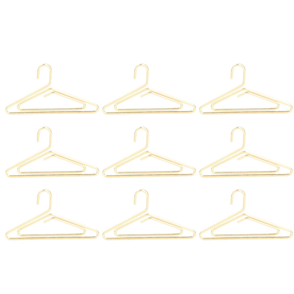 100 stk. metalliske papirclips, galvaniseringsproces, gyldne papirclips, rustfrie papirclips, skridsikre til filklassificering, frakkebøjle