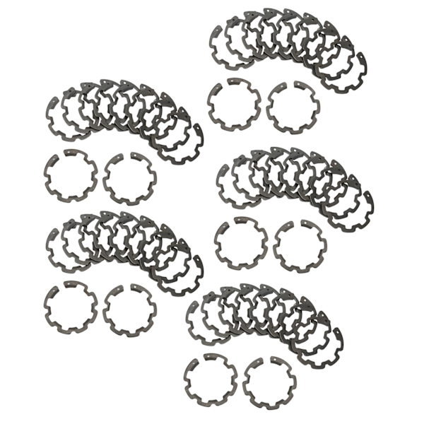 50 st Snap-låsringar Set Tjocklek 1,5 mm Yttermått 37,43 mm Inre diameter 26,69 mm för B5 AC-kompressorkopplingsaxel