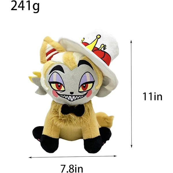 2024 Ny Hazbin Animation Plysch, 9,8 tum söt Hazbin Animation Karaktärsdocka, Mjuk Plyschdocka för Barn Vuxna, Födelsedag, Cartoon Game Lovers Present Yellow