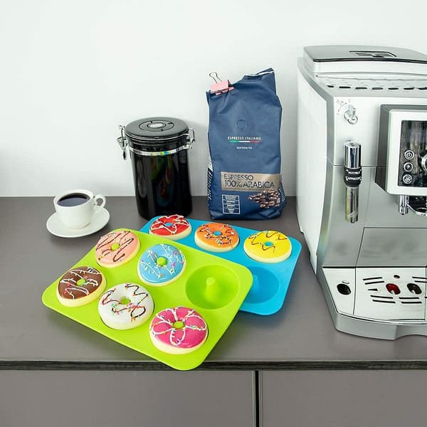 6-huls silikone non-stick donutforme sæt med 2 til kager, C