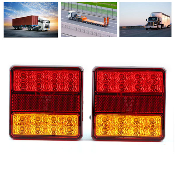 22LED Baklykt Nummerplate Lampe Høy Lysstyrke IP67 Vanntett for Lastebiler Tilhenger Lorry