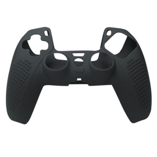 Kontrollgrepp Anti-Slip Silikonfodral Skyddande Skal Kompatibel med PS5 Controller Gamepad Black