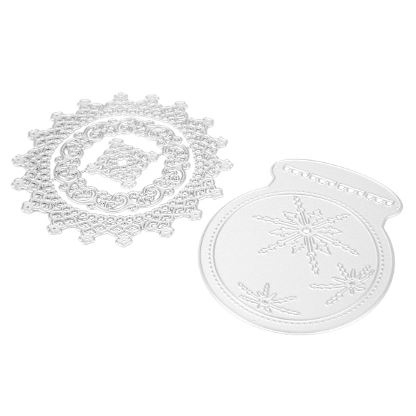 2 stansformar för skärning DIY metall prägling kolstål skärningsmaskin för papper hantverk blomma snidning