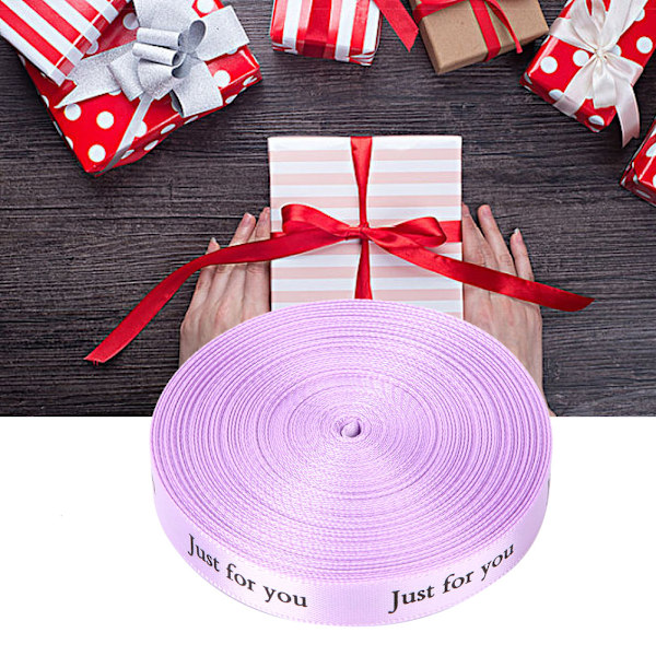1 cm * 10 meter \"Just for you\" tryckt band DIY handarbete tryckt bomullsband för födelsedagsfest #4