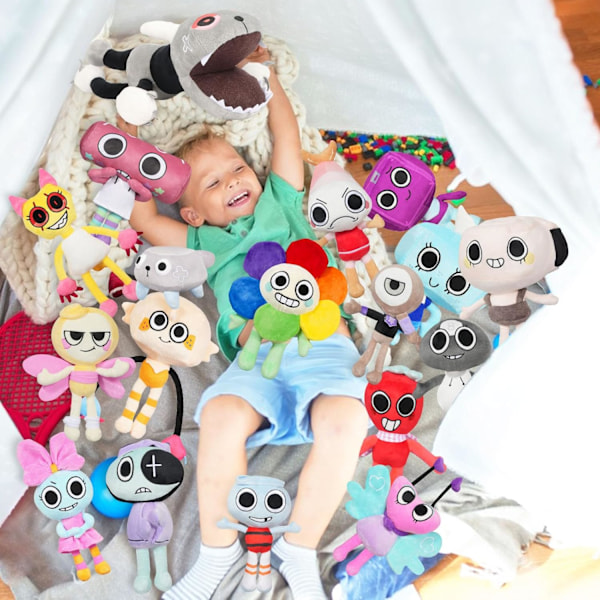 Dandy's World Plysj, 6\" Søt Stein Plysj Pute Hjemmeinnredning Bursdag Valentinsgave for Fans og Barn