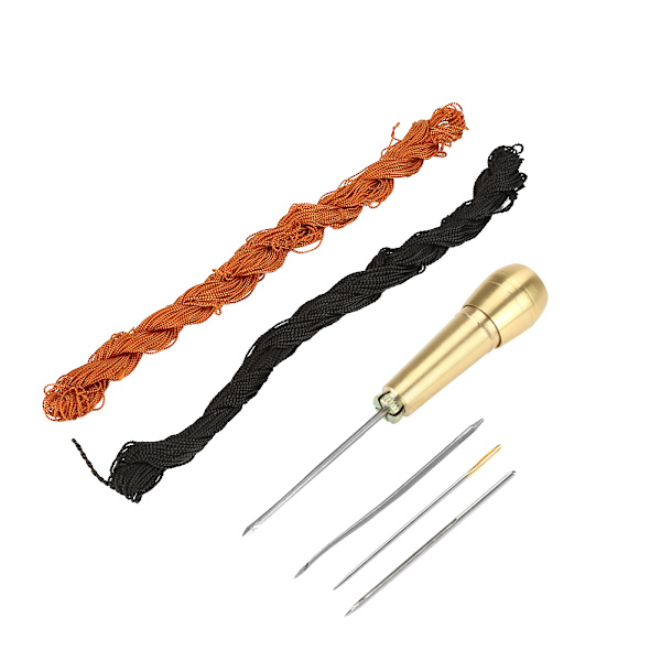 18m Sorte Brune Linjer Tråde til DIY Sko Reparation med Krog Nåle Sy Syl Kit