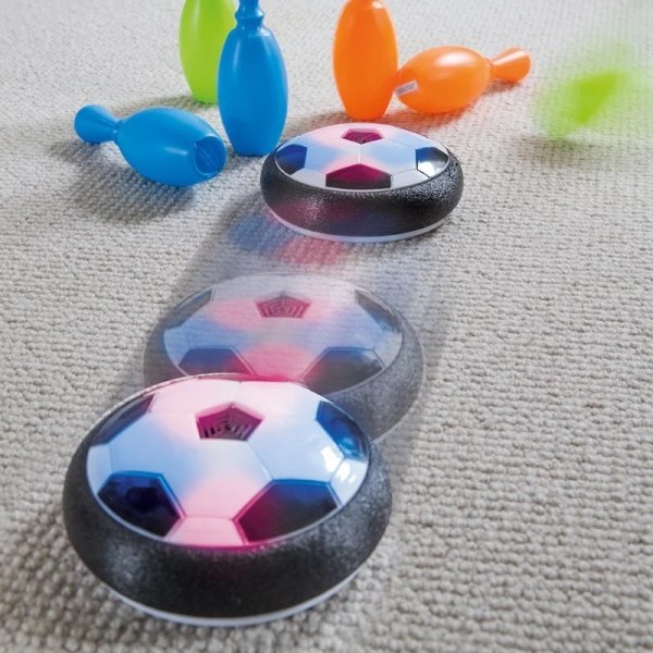 Sport Kids Levitate Suspenderande Fotboll Luftkudde Flytande Skum Fotboll med LED-ljus Glidande Leksaker Fotboll Leksaker Barnpresenter