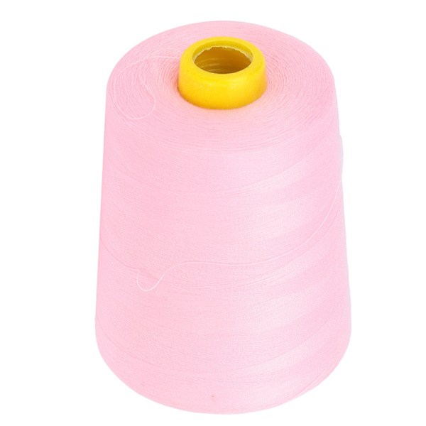 Sytråd 8000 Yards Flera Färgade Polyestergarn för DIY Broderimaskinprojekt 152 Rosa