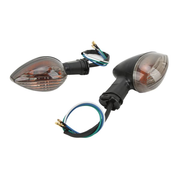 Par Blinklys Indikatorlys Foran Side 12V 6W Udskiftning til YZF R1 2009‑2014 Sort