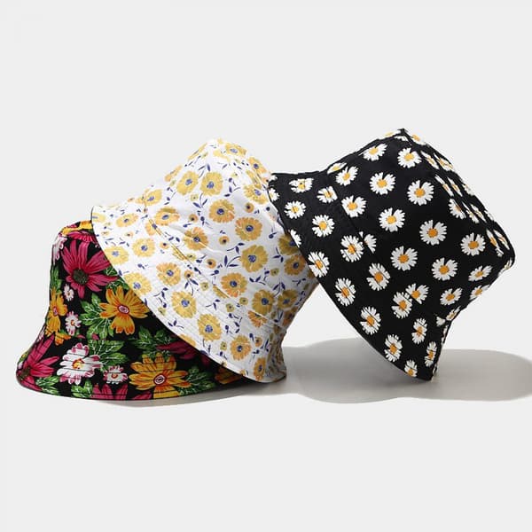 Sød Bucket Hat Strand Fiskerhatte til Kvinder, Vendbar D E