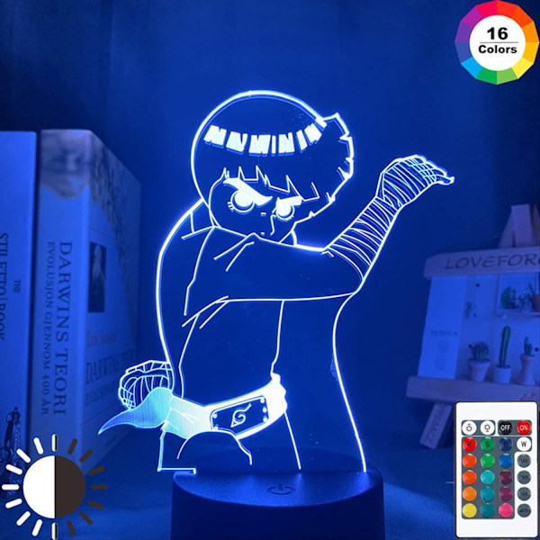 Naruto Kakashi Uchiha Sasuke 3D Illusion Nattlampa Liten