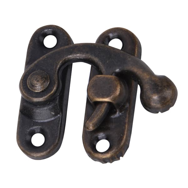30 st Hasp Hook Retro Style Järn Spänne Hook Hasp för Smycken Presentaskar 3,2 x 2,8 cm Brons Höger Spänne Hook Hasp