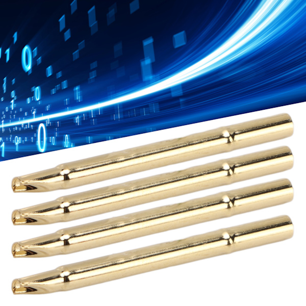 100 stk. fjeder test probe ærme messing 2,4 mm tilbehørssæt til P125 serie stift R125-4S