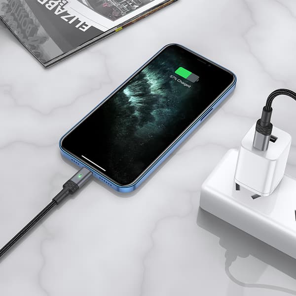 Borofone BU30 Lynk & Co PD intelligent datakabel med strømavbrudd