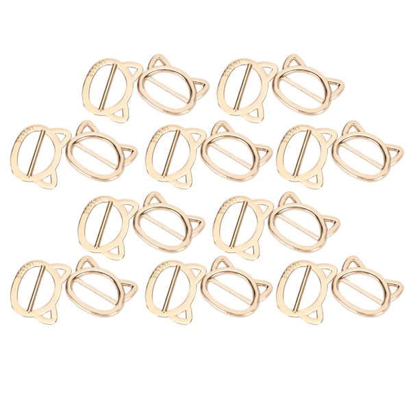 20 st klädespännen kattformade spännen gyllene accessoarer plagg dekorativa hängen