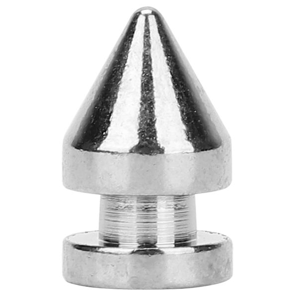 20 st 8*13,5 mm metallnitspik Spikar Läderhantverk Nitar DIY Kläder Skor Dekor (Silver)