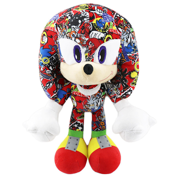 Sonic-Pehmolelu Super Pehmeä ja Halattava Täytetty Eläin - Premium Laatu Sonic The Hedgehog Plushie Lapsille Pojille & Tytöille, jotka Rakastavat Sonicia, Syntymäpäivälahjat Red