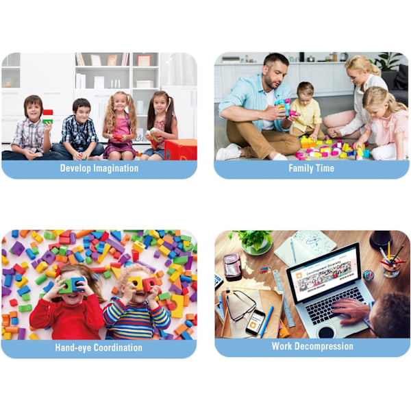 Mini Byggstenar Söta Cartoon Set för Godispåsar, 5380 St Micro Mini Byggleksak DIY 3D Tegelstenar Kit för Vuxna Barn, Jul Födelsedagspresent