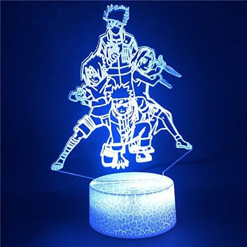 Naruto Kakashi Uchiha Sasuke 3D Illusion Natlampe Sm