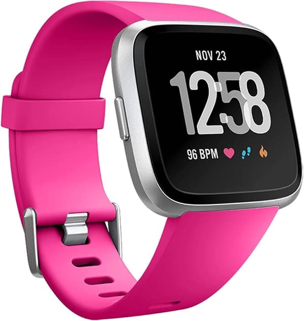 Älykellon ranneke sopii Fitbit versa älykellolle, versa 2 ja versa Lite se -kelloille naisille ja miehille (Vaaleanpunainen-S)