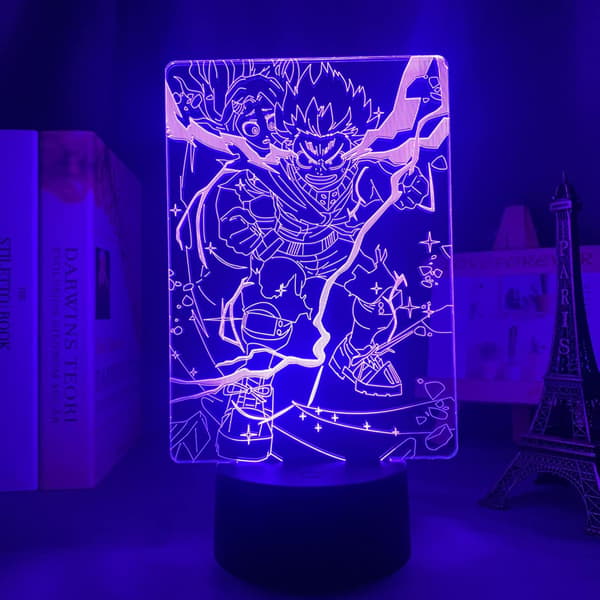 3D LED Lampe 3D Nattlys Izuku Midoriya LED Nattlys De