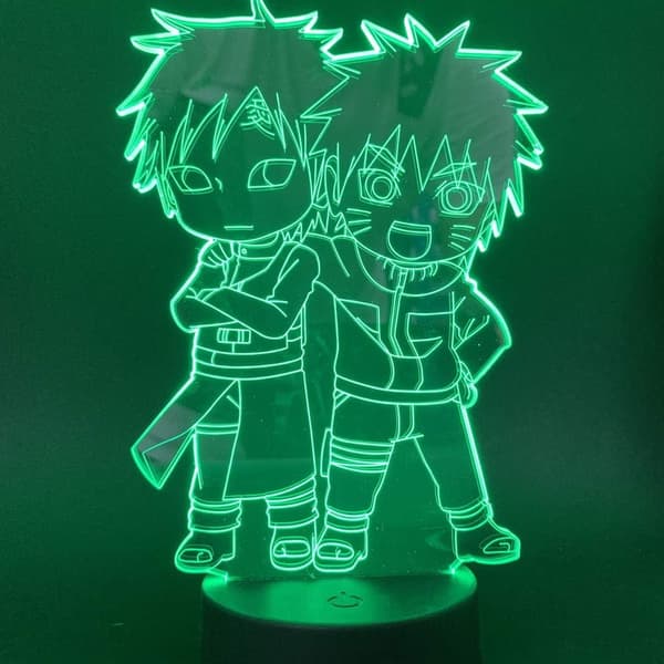 Naruto Kakashi Uchiha Sasuke 3D Illusion Natlampe Sm