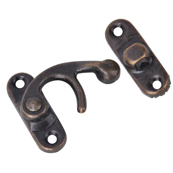 30 st Hasp Hook Retro Style Järn Spänne Hook Hasp för Smycken Presentaskar 3,2 x 2,8 cm Brons Höger Spänne Hook Hasp