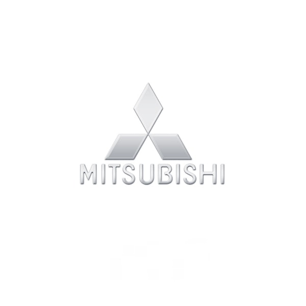 Auton metalliset autotarrat luovat auton logon koristetarrat - Mitsubishi ylä- ja alaosa vakiometalliset tarrat / 5 kpl