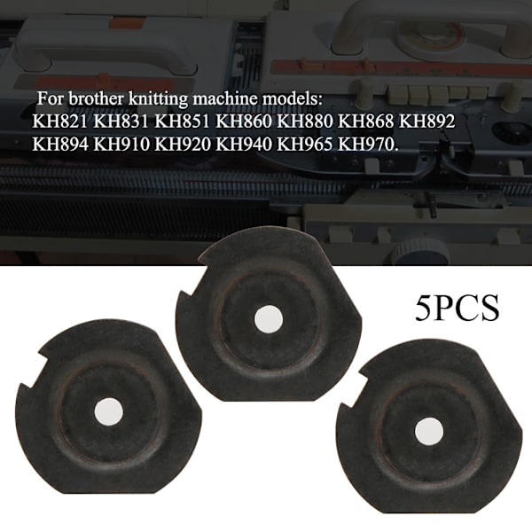 5 st A63 stickmaskinstillbehör reservdelar för Brother stickmaskin KH868