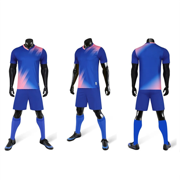 Fotbollströja för män och barn Andas träningsdräkter Löparset Snabbtork Jogging Sportkläder Fotboll Sportkläder Set Green 4XL