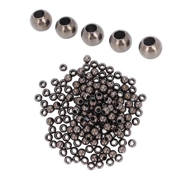 200 st hartsresin pärlor bred applikation blank yta robust hållbar levande färg hantverks pärlor för smycken kläder väska 12 mm pistol färg