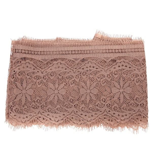 14,5 cm polyester silke kläder broderi spets DIY klänning hantverk tyg kläder dekoration rosa