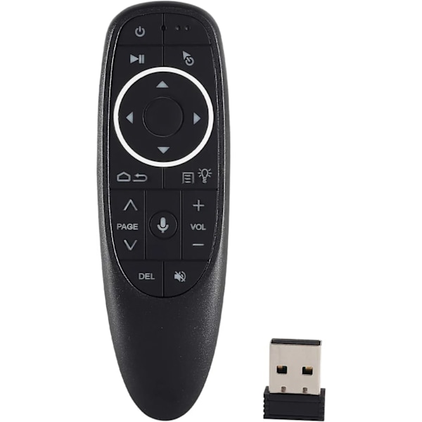 G10s Pro Voice Air Fly Mouse med bakgrundsbelysning, 2,4G trådlös 6 ...