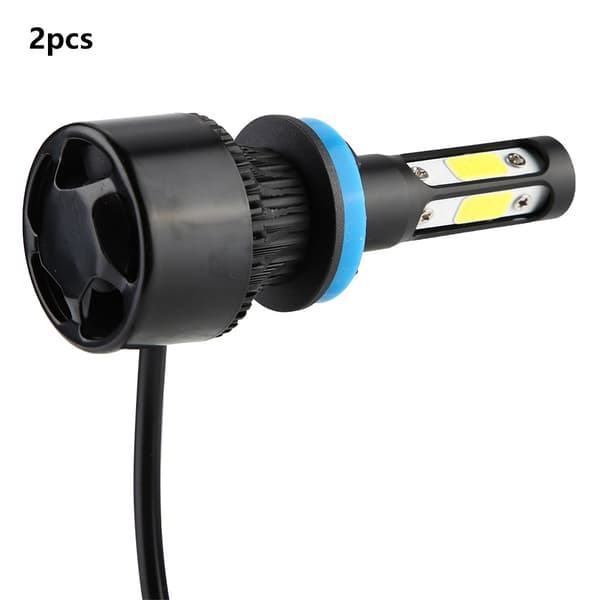2 stk LED Forlygter Bil Forlygte Pære 6500K