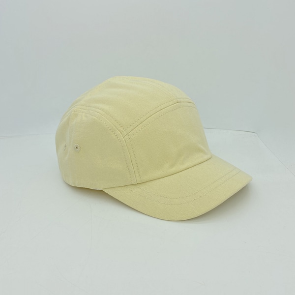 Platt topp keps herr och dam justerbar basebollkeps Beige