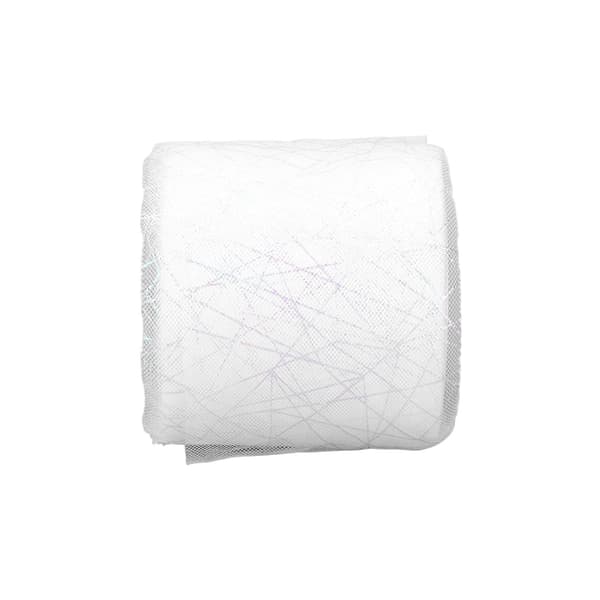 Tulle Rull Symfoni Edderkopp Rot Tilfeldig Nett Tulle Rull DIY Bue Hodeplagg Material Bånd Hvit