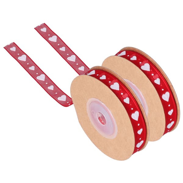 2 st hjärtband tvättbara flexibla hållbara DIY presentförpackningstillbehör för bröllopsdekorationer