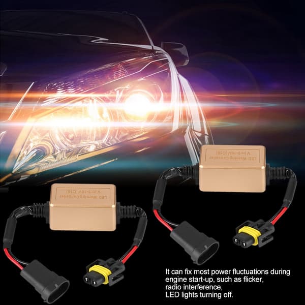 1 Par C16 LED Forlygte Dekoder Enhed Anti-Flimmer Modstande Fejl Canceler