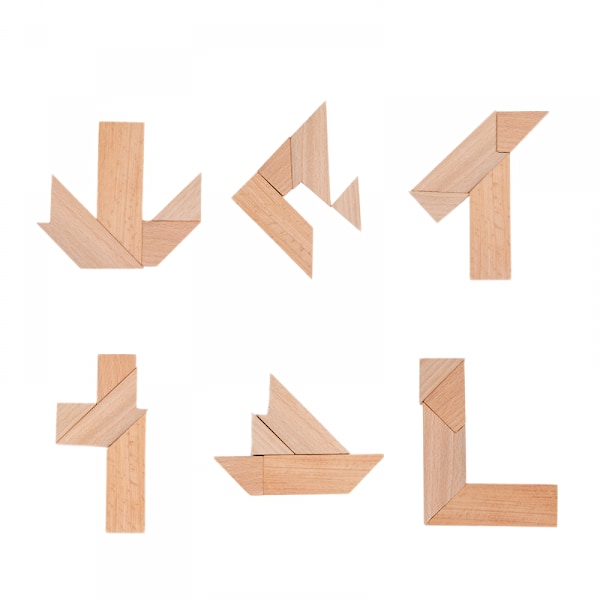 Tangram-pussel för vuxna - tonåringar - Deluxe japansk krita P