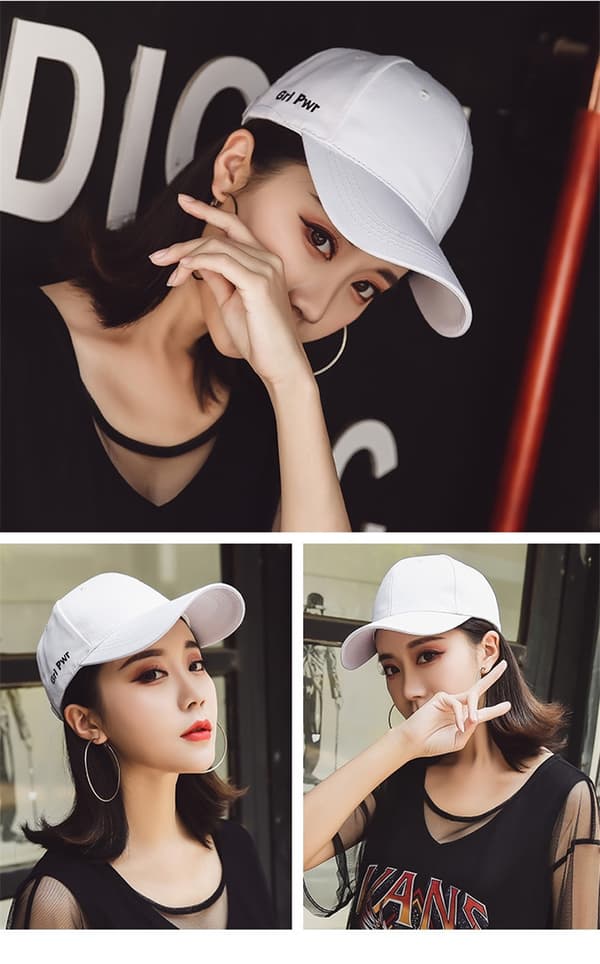 Mote baseballcaps, egnet for reiser, sommer solbeskyttelse White 2
